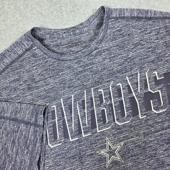 Authentic Dallas Cowboys T-Shirt Men's XL Blue NFL Athletic Gym Short Sleeve - Picture 9 of 9